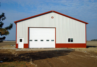Agricultural Storage Steel Building - 48' x 64' x 16'