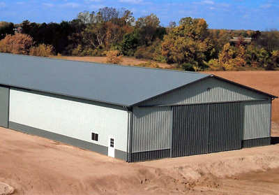 Large Farm Machine Storage Building - 72' x 200' x 18'