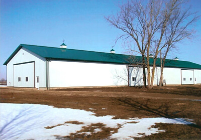 Large Farm Steel Storage Building - 60' x 208' x 16'