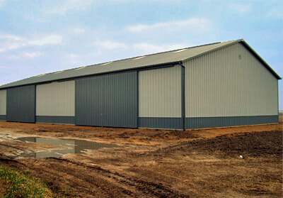 Metal Machine Storage Building - 60' x 160' x 18'