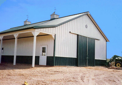 Prefab Horse Barn - 36' x 60' x 12'