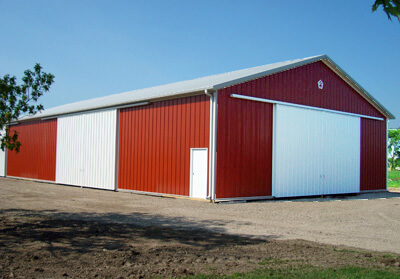 Steel Storage Pole Building -  60' x 120' x 14'